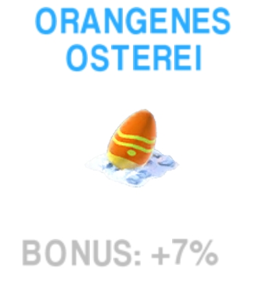 Orangenes Osterei      